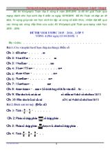 Đề thi Violympic Toán Lớp 5 - Vòng 4 - Năm 2015-2016